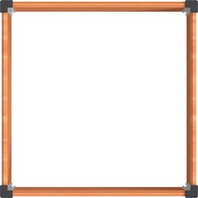 vidaXL Υπερυψωμένη Ζαρντινιέρα Καφέ 100 x 100 x 91 cm
