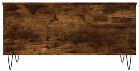 VidaXL Τραπεζάκι Σαλονιού Καπνιστή Δρυς 90x44,5x45 εκ. Επεξ. Ξύλο