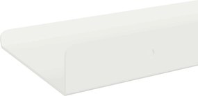 vidaXL Ράφι Τοίχου με ράφι Επιτοίχιο 2 pcs Λευκό 100 x 9 x 2,5 εκ