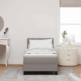vidaXL Κρεβάτι με ελατήρια με στρώμα Taupe 80 x 200 cm ύφασμα
