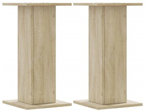 vidaXL Βάσεις Ηχείων 2 Τεμ. Sonoma Δρυς 30x30x60εκ. Επεξεργασμένο Ξύλο