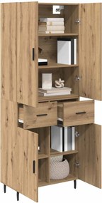 vidaXL Highboard 2 τμχ. Artisan Oak 69,5 x 34 x 180 εκ.
