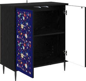 vidaXL Πλαϊνό γραφείο MAINZ Μαύρη Δρυς 69 x 33 x 76 εκ.