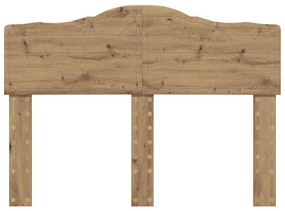 vidaXL Κεφαλάρι με κεφαλάρι Artisan Oak 135 cm Επεξεργασμένο ξύλο