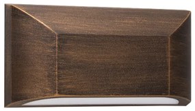 Απλίκα Φωτιστικό Τοίχου IP65 LED 6W 3000K Ορθογώνιο SLIM ACA-SLIM22R-Σκουριασμένο SLIM22R
