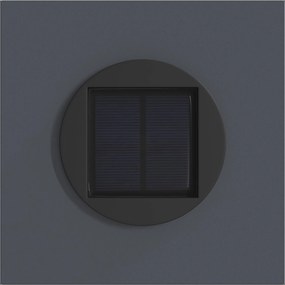 vidaXL Ηλιακό LED Φως Δρόμου 2 pcs Θερμό λευκό 18 x 18 x 80 εκ.