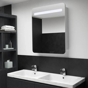 vidaXL Ντουλάπι Μπάνιου με Καθρέφτη και Φωτισμό LED 68 x 9 x 80 εκ.