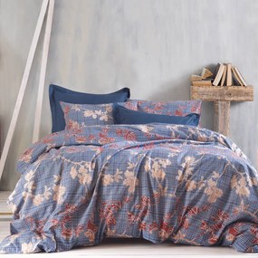 Σεντόνια Υπέρδιπλα (Σετ) Rythmos Next Doca Blue Μπλε ΧΩΡΙΣ ΛΑΣΤΙΧΟ 230x260