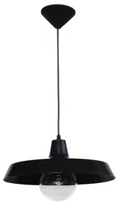Φωτιστικό Οροφής Μονόφωτο Heronia Us-Gas 31-0094 Black