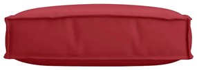 vidaXL Μαξιλάρι παλέτας για κάθισμα Κόκκινο 60 x 60 x 12 cm