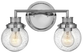 Απλίκα Φωτιστικό Μπάνιου 2xE27 IP44 Poppy Quintiesse Elstead Lighting-QN-POPPY2-PC-BATH-Χρώμιο QN-POPPY2-PC-BATH