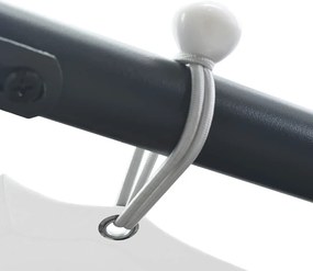 vidaXL Κιόσκι Λευκό 3 x 3 x 2,6 μ. 180 γρ./μ²