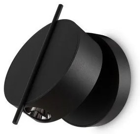 Απλίκα Φωτιστικό Τοίχου LED 3W Περιστρεφόμενο Nuance Maytoni-MOD180WL-L4B3K-Μαύρο MOD180WL-L4B3K