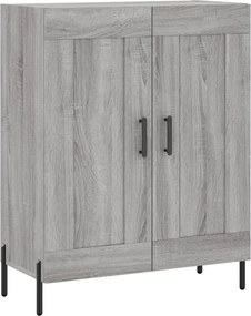 vidaXL Ντουλάπι Γκρι Sonoma 69,5 x 34 x 180 εκ. Επεξεργασμένο Ξύλο