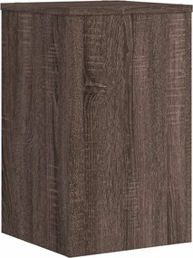 vidaXL Βάσεις Φυτών 2 Τεμ. Καφέ Δρυς 30x30x50 εκ. Επεξεργασμένο Ξύλο