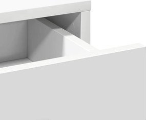 vidaXL Σετ Τραπέζι Ντυσίματος με LED 3 pcs Λευκό Επεξεργασμένο ξύλο