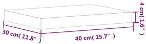 ΕΠΙΦΑΝΕΙΑ ΚΟΠΗΣ 40X30X4 ΕΚ. ΑΠΟ ΜΑΣΙΦ ΞΥΛΟ ΟΞΙΑΣ 355995