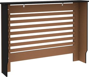 vidaXL Κάλυμμα Καλοριφέρ Μαύρο 112 x 19 x 81,5 εκ. από MDF