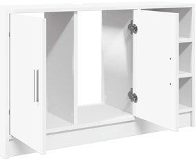 vidaXL Ντουλάπι Νιπτήρα Λευκό 90x29x55 εκ. Επεξεργασμένο Ξύλο