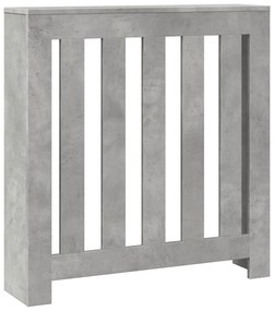 vidaXL Κάλυμμα Καλοριφέρ Γκρι Σκυροδέματος 78x20x82 εκ. Επεξ. Ξύλο