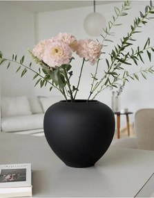 Stewehome μεγάλο μποέμ βάζο από κεραμική Μαύρο