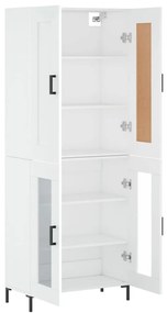 vidaXL Ντουλάπι Λευκό 69,5x34x180 εκ. από Επεξεργασμένο Ξύλο