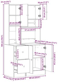 ΣΤΗΛΗ ΚΟΥΖΙΝΑΣ ΛΕΥΚΗ 95 X 50 X 180 ΕΚ. ΑΠΟ ΕΠΕΞΕΡΓΑΣΜΕΝΟ ΞΥΛΟ 3276532