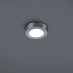 Φωτιστικό Οροφής - Πλαφονιέρα Led Cento 657010607 Ø12cm Nickel Trio Lighting Metal