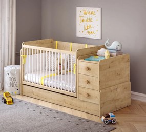 Βρεφική πολυμορφική κούνια  BABY MOCHA  MO-1022  70x115εκ. with Telescopic Rail Cilek