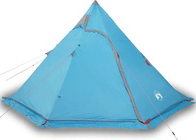 vidaXL Σκηνή Κάμπινγκ Tipi 5 Ατόμων Αδιάβροχη Μπλε