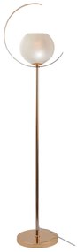Φωτιστικό Δαπέδου DCR17501F Gold Metal, Glass
