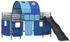 vidaXL Μαύρο και μπλε 107 x 200 εκ.