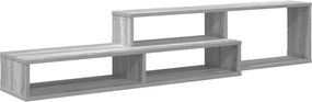 vidaXL ΡάφιΤηλεόρασηςΤοίχου 150x25x28,5εκ Επεξεργασμένο ξύλο