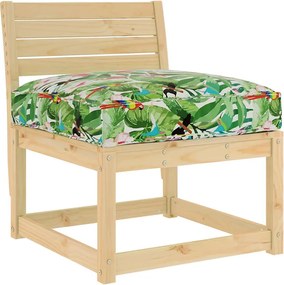 vidaXL Μαξιλάρι Floral Πολύχρωμο 70 x 70 x 12 cm Ύφασμα Όξφορντ