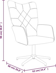 vidaXL Πολυθρόνα Relax Σχέδιο Patchwork Υφασμάτινη