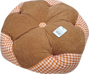 Μαξιλάρι καρέκλας Πουφ - 50cm - 720186 - Light Brown/Orange