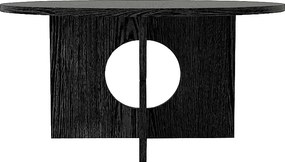 Τραπεζάκι σαλονιού Mara Megapap χρώμα sencron black Ø75x36,8εκ.