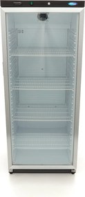 Fridge - 600L - Black - with Glass Door