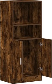vidaXL Ντουλάπι Κουζίνας Καπνιστή Δρυς 57x41,5x131,5 εκ. Επεξεργ. Ξύλο