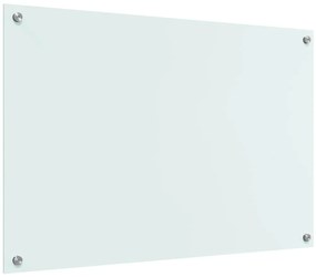 vidaXL Πλάτη κουζίνας Γάλα 90 x 60 cm σκληρυμένο γυαλί