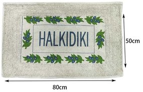 Βαμβακερό πατάκι μπάνιου 50x80cm Halkidiki- Bathroom mat