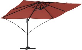 vidaXL Ομπρέλα ηλίου Τερακότα 351 x 250 x 260 εκ