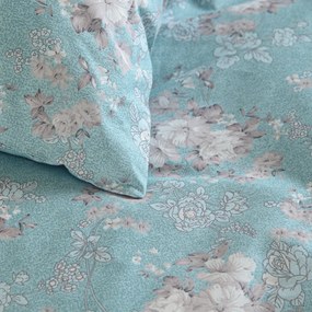 Παπλωματοθήκη Υπέρδιπλη (Σετ 225x250) Rythmos Camelia Γαλάζιο