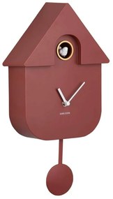 Ρολόι Τοίχου KA5768RD Modern Cuckoo Red Karlsson Πλαστικό