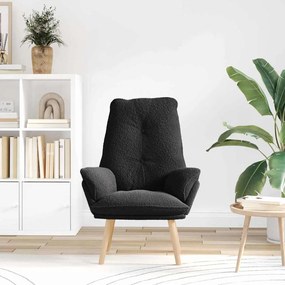 vidaXL Χαλαρωτική Πολυθρόνα Μαύρο 69 x 74 x 93 εκ. ύφασμα