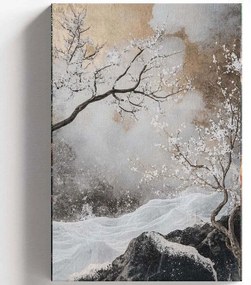 Πίνακας Καμβάς 528LSR1135 45x70cm Multi Wallity Κάθετοι Ξύλο, Καμβάς
