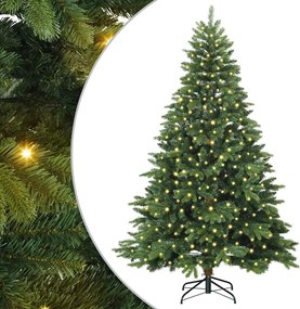vidaXL Τεχνητό Χριστουγεννιάτικο Δέντρο Πράσινο 180 cm ΠΕ και PVC