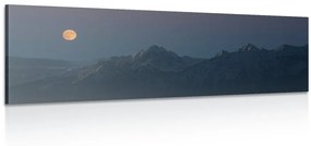 Εικόνα του φεγγαριού πάνω από τα βουνά - 150x50