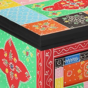 vidaXL Τραπέζι κονσόλας με συρτάρι Πολύχρωμο 100 x 30 x 77 εκ.