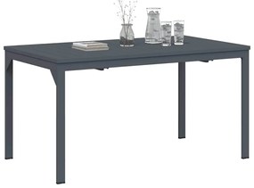 vidaXL Τραπέζι Επέκτασης Ανθρακί 180 x 80 x 76 εκ Ατσάλι